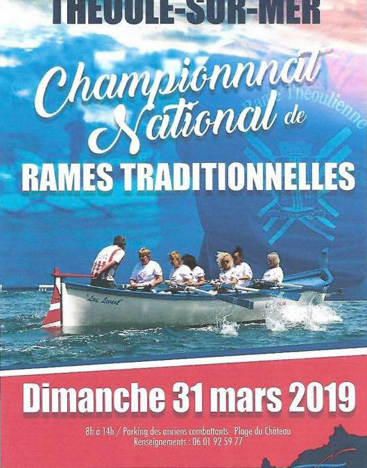 Deuxième manche du championnat national de rame traditionnelle à Théoule-sur-Mer
